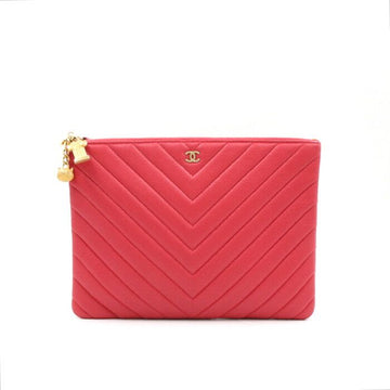 CHANEL Chevron Caviar New Medium Clutch Bag A82545 152894256