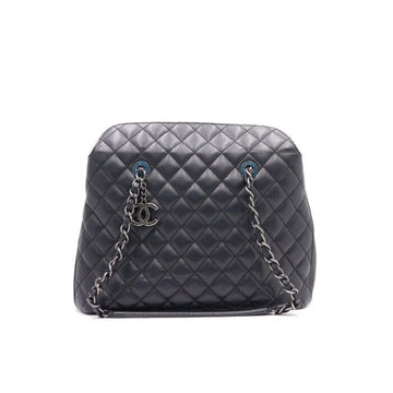 CHANEL ブラックキャビアマドモアゼルヴィンテージシルバーチェーンショルダーバッグ aa22863 152895237