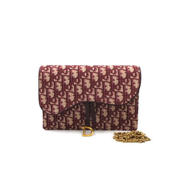 DIOR Oblique Saddle Flap Tasche mit goldener Kette 152894283