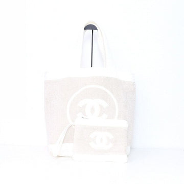 CHANEL Cotton Beach Bag Tote Bag and Shoulder Bag AA7564 21 Season 152895182