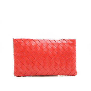 Bottega Veneta Intrecciato Red Zip Pouch Clutch Bag 608230 152895239