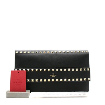 VALENTINO ロックスタッド フォールド オーバー ハンドストラップ クラッチバッグ aa10663 152894708