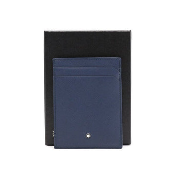 MONTBLANC 116342 Lederkarteetui für Männer in Indigo Blau aa40102 152895208