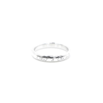 VAN CLEEF & ARPELS プラチナ インフィニ シグネチャー ウェディング リング 8号 aa10653 152896198