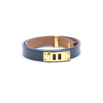 Hermes Mini Dog Gold Buckle T2 Leather Women's Bracelet AA29676 152895909