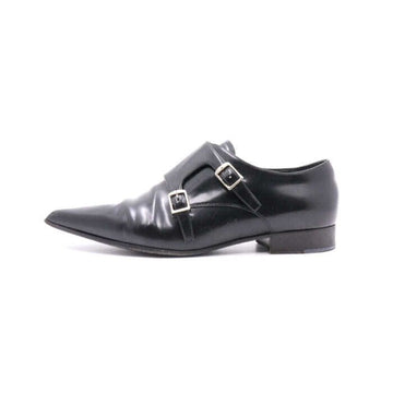 Dior Brushed Black Calfskin Monk Strap Women's Shoes aa30491 152897870