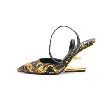 Fendi FENDACE Jacquard Slingback Pumps Women Shoes aa36011 152897838