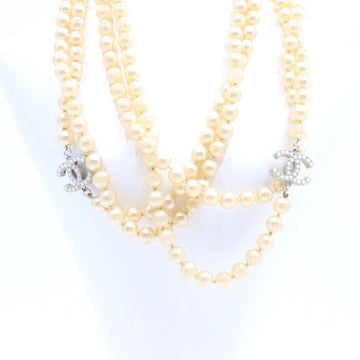 CHANEL トリプル CC ロゴ パール レディース ロング ペンダント ネックレス A27012 152896418