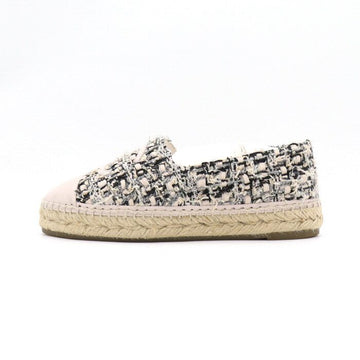 CHANEL G29762 Pink Leder Tweed Espadrilles Damen Sneakers 41178 152897695