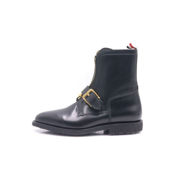 THOM BROWNE MFB146A Herren Hunting Ankle Boots aus schwarzem Kalbleder mit Krepp-Gummisohle AA29591 152898090