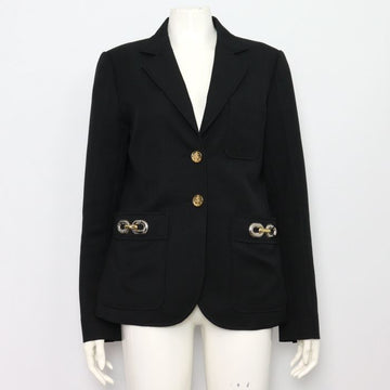 Louis Vuitton Black Monogram 1854 Women's Blazer Jacket 1A8LON 21SS 152898446