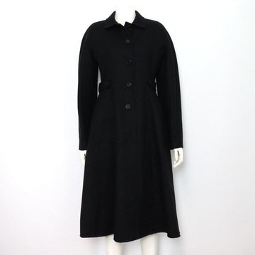 DIOR X9000 T34 ブラック ウール ラビット ミックス レディース ロング コート 250M23A1116 152898701