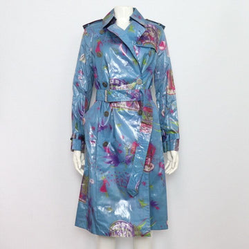 Burberry Glossy Multi-Color Button Belted Trench Coat for Women aa40117 152898665