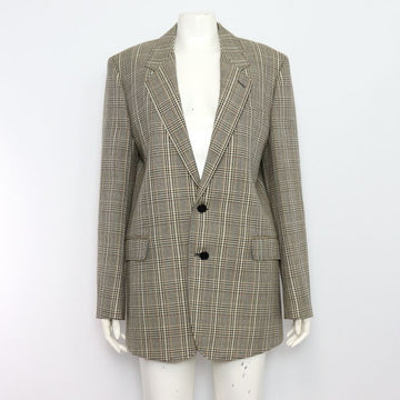 Celine Houndstooth Check Double Breasted Wool Women's Jacket 2V47D038N 152898515