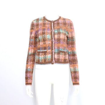 CHANEL Multi-Color Collarless Tweed Women's Cardigan Jacket P72937 22 Season 152898690