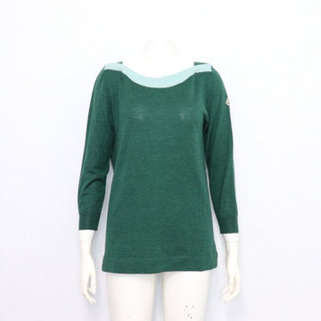 Moncler 9092700 Arm Logo Green Women's Knit T-Shirt AA37795 152898630