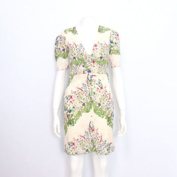 MAJE Weißes Blumen-Seidenkleid für Frauen 01179 152898421