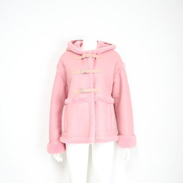 LOUIS VUITTON フードショートダッフルシアリングコート女性用ムスタンジャケット 1A5JJJ 152898567