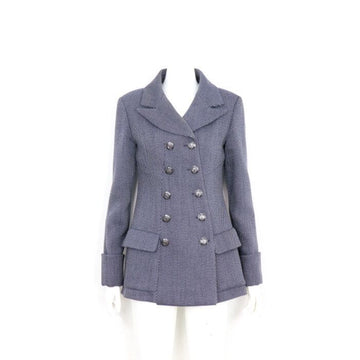 CHANEL Wool Blended Double Short Coat Women's Jacket 19SS P59353 152898612