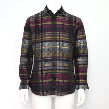 LOUIS VUITTON Klassische Herrenhemd mit mehrfarbigem Monogramm-Muster 21 Saison 1A8PCC 152898893