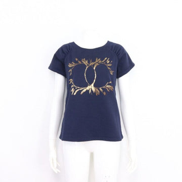 CHANEL ネイビー CCロゴ ラグラン 半袖 Tシャツ 57840 152898544