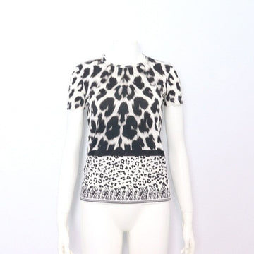 VERSACE Damen T-Shirt mit Hochdruck in Schwarz und Weiß 90020 152898617