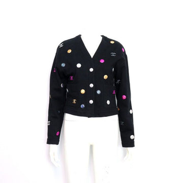 CHANEL Multi-Logo Long Sleeve Women's Cardigan 21 Season P71493K10289 152898569