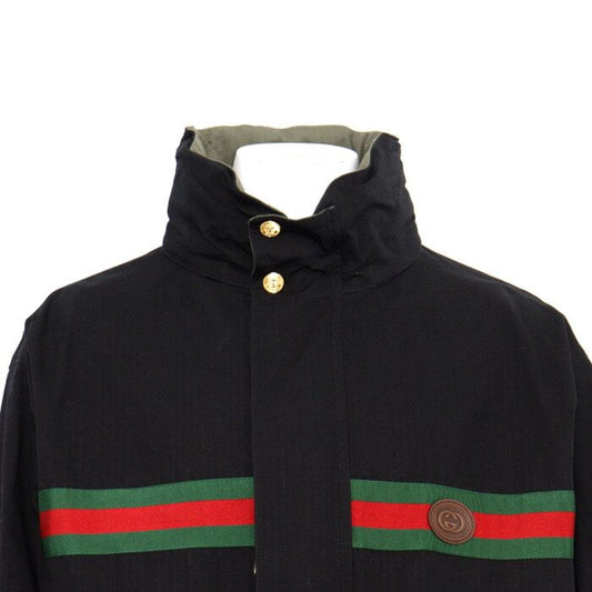 GUCCI 639277 インターロッキング 三線 リバーシブル コットン ジップアップ メンズ ジャケット aa38542 152900068 [P]