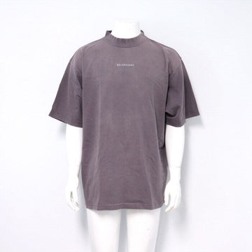 Balenciaga Faded Purple Logo Embroidered Medium Fit Men's Short Sleeve T-Shirt 764235 152899050