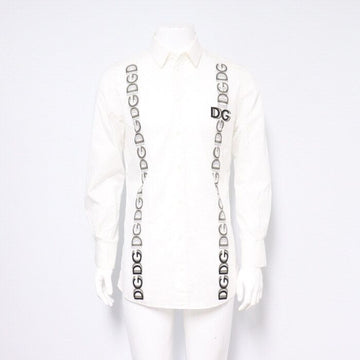 Dolce & Gabbana I5606M HP58O White Lettering Logo Long Sleeve Shirt 21 Season 152898819