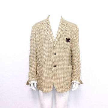 GUCCI 703331 GG-Ribbon Brosche Karo Muster Herren Einreiher Jacke aa33471 152899076