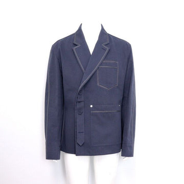 DIOR Herrenanzug Set 383C276A5641 mit Gürtel und Stichdetails in Blau 152899007