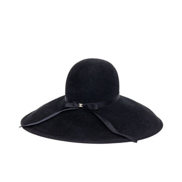 CHANEL Wide Brimmed Hat with CC Logo 22 Season AA7726B06224 152899069