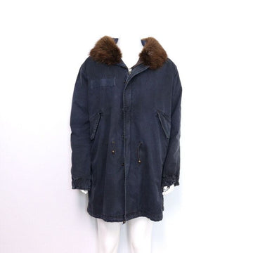 MR&MRS FURS Beaver Fur Denim Coat for Men aa30516 152898930