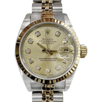 ROLEX デイトジャスト 10P コンビ 時計 (69173) 7252409960 101602070
