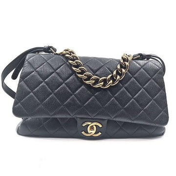 CHANEL Caviar Leather Chain Top Handle Shoulder Bag 72824043 101956798