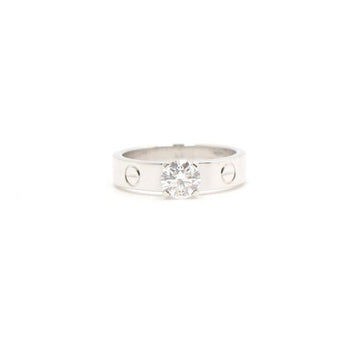 CARTIER LOVE Solitär Ring 0,50 Karat 18K Weißgold N4723700 152895591