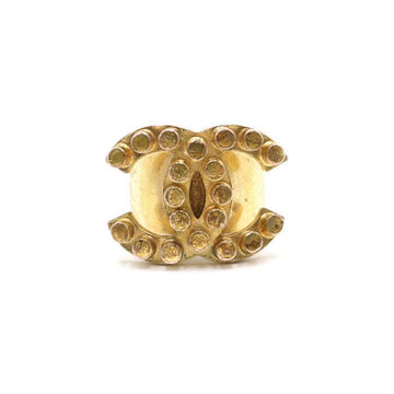 CHANEL Wide Band Ring with CC in Gold Tone 13 152895595