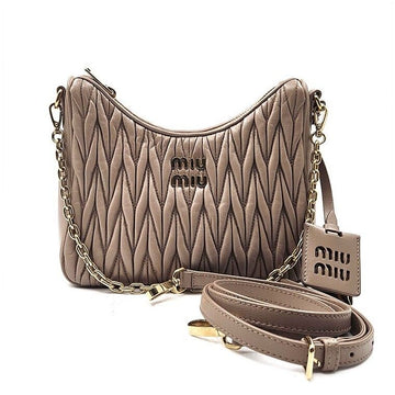 MIU MIU Matelassé Nappa Leder Schultertasche (5BH211) 90524033 105550078