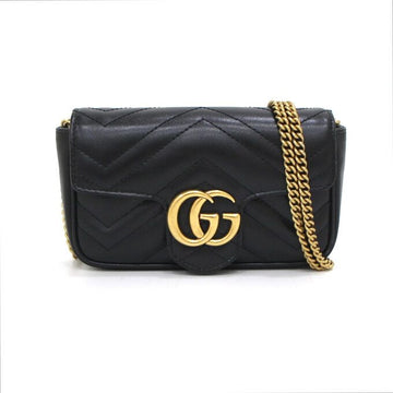 GUCCI Matelassé Super Mini Bag mit goldfarbener Kette Crossbody aa43122 152893870