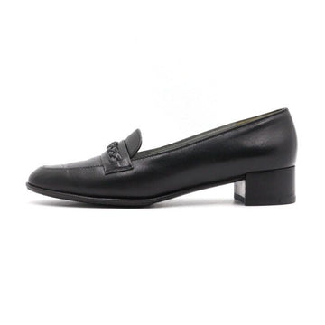 Salvatore Ferragamo Black Leather Classic Women's Loafers 43356 152897752