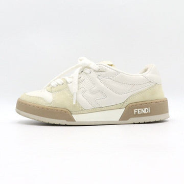 FENDI 7E1493AHH2F1FHS Damen Low-Top Sneaker aus weißem Wildleder 152897787