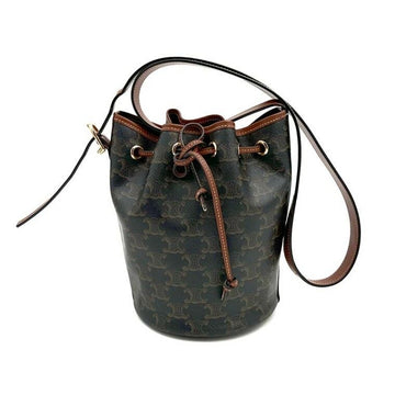 Celine Triomphe Drawstring Bucket Bag Small 9252407240 112877027