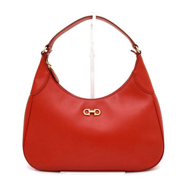 SALVATORE FERRAGAMO サピアノ ゴールドトーン ガンチーニ ロマーナ ホーボー ショルダーバッグ AA43887 152893069