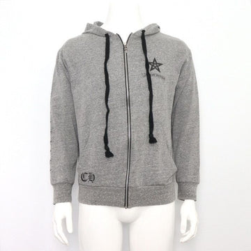 Chrome Hearts Gray Star Logo Lettering Hoodie Jacket for Men aa42928 152898990