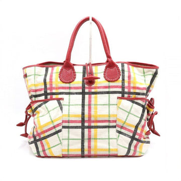 Burberry Multicolor Canvas House Check Tote Bag aa44121 152893806