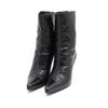 CHANEL Schwarze Lammleder Quilted Damen Ankle Boots 44122 152897782 [P]