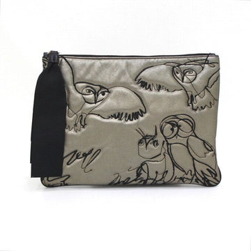 LANVIN COLLECTION レザーオウルレディースポーチクラッチバッグ aa44468 152893217
