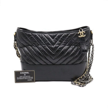 CHANEL Gabrielle Chevron Hobo Medium Chain Shoulder Bag A93824 152893253