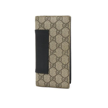 Gucci GG Supreme Canvas Leather Flap Long Wallet 386836 AA44535 152895657
